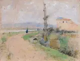 Egidio Tonti, Strada di campagna con figura