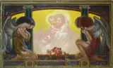 Mattia Traverso, Madonna con bambino e angeli, cm.