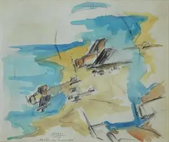 Aerei in picchiata by Tullio Crali, cm., offered Jun 2019