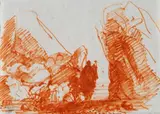 Paesaggio - studio by Pietro Annigoni, cm., offered Jun 2019