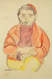 Uomo seduto by Domenico Cantatore, cm., offered Jun 2019