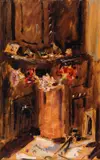Filippo de Pisis, Vaso di fiori, cm.
