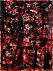 Rosso 83-5 by Emilio Vedova, cm., offered Jun 2019