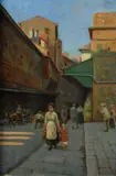 Nino Della Gatta, Scorcio di Firenze, cm.