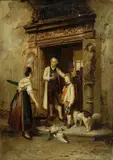Théodore Gérard, Scene di vita cortese, cm.