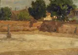 Venezia, un campiello alla Giudecca by Guglielmo Ciardi, cm., offered Jun 2019