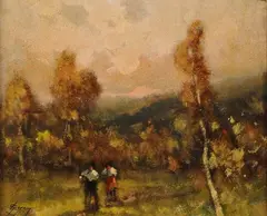 Lorenzo Gignous, Paesaggio, cm.