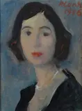 Primo Conti, Ritratto di donna, cm.