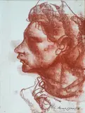 Volto by Pietro Annigoni, cm., offered Jun 2019