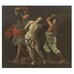 Alessandro Turchi, The Flagellation, oil on slate