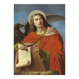Cesare Mussini, Saint John On Pathmos, oil on canvas