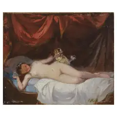 Study Of Venus by Stefano Ussi, oil on canvas, offered May 2022