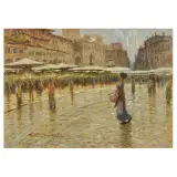 Angelo Dall'Oca Bianca, View Of Piazza Delle Erbe