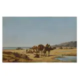 Cesare Biseo, Middle Eastern Landscape, oil on canvas