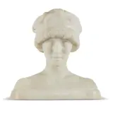Antonio Maraini, Portrait Of Yoï Maraini, marble