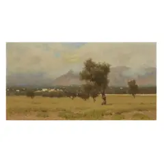 Sicilian Landscape by Francesco Lojacono, oil on canvas, offered May 2022