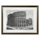 Luigi Rossini, View Of Colosseum, etching on paper