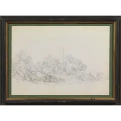 Rovine Romane by Edward Cheney, pencil on paper, offered May 2022