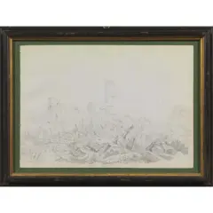 Tempio Di Giove by Edward Cheney, pencil on paper, offered May 2022