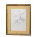 Study For An Allegory by Giacomo Favretto, pencil on paper, offered May 2022