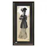 Ferdinand Schott, Young Woman In A Dark Suit, ink