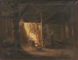 Jozef Israëls, Figure In The Stables