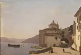 Constantino Prinetti, View Of Lake Maggiore, oil on canvas