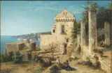 Domenico Ammirato, Amalfi Coast, oil on canvas