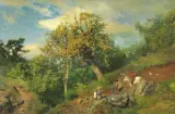 Pietro Senno, View Of A Wood With Wayfarers