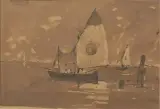 Boats On The Lagoon by Pietro Fragiacomo, offered Mar 2022