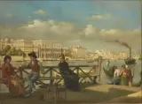 Pasquale Ruggiero, View Of Venice, oil on panel