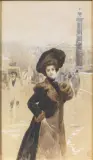 Lionello Balestrieri, Lady In Paris