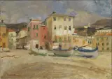 Donato Frisia, Country, 1924, oil on canvas