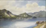Luigi Ashton, Lake Maggiore, oil on cardboard