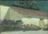 Angelo Rescalli, Cottage, oil on panel