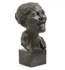 Medardo Rosso, Head Of An Old Woman, bronze