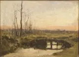 Eugenio Gignous, Winter Landscape, oil on canvas