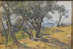Paolo Sala, San Remo, oil on plywood