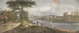 Pandofo Reschi, View Of Florence From The Cascine, tempera on canvas