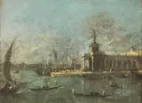 A View Of Punta Della Dogana by Attribuited to Francesco Guardi, offered Mar 2022