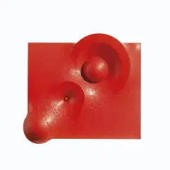 Superficie rossa n.3 2011 by Hector Rigel, acrylic varnish, offered Feb 2022