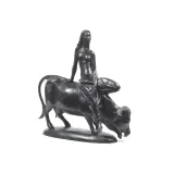Ox and Figure by Paolo Maione, bronze sculpture, offered Feb 2022