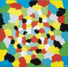 Ferruccio Gard, Emozione Ondulatoria 2008, acrylic on canvas cm