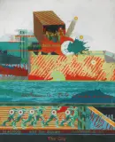 Fernando De Filippi, Paesaggio urbano n.19 1969