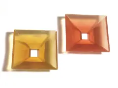 Chiara Dynys, Untitled, Untitled (Pink and Yellow) two methacrylate sculpture