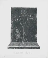 Untitled 1976 by Roberto Barni, lithography, offered Feb 2022
