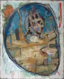 Chris Davis, I get her work, oil on canvas