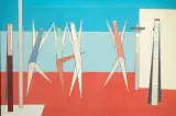 Attilio Salemme, Welcome and Goodbye 1949, oil on canvas