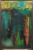 Alfredo Chighine, Composition 1961, oil on canvas