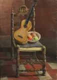 Piero Marussig, Still life with guitar